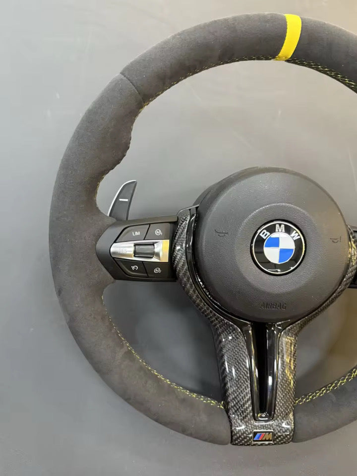 BMW M Lenkrad Alcantara Gelb für 1er 2er 3er 4er F20 F21 F22 F30 F31 F32 F33 F34 F36
