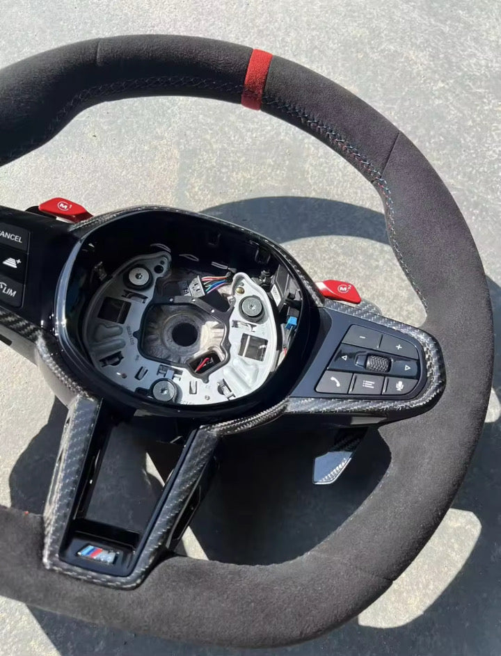 BMW LCI Facelift M Lenkrad Alcantara Carbon