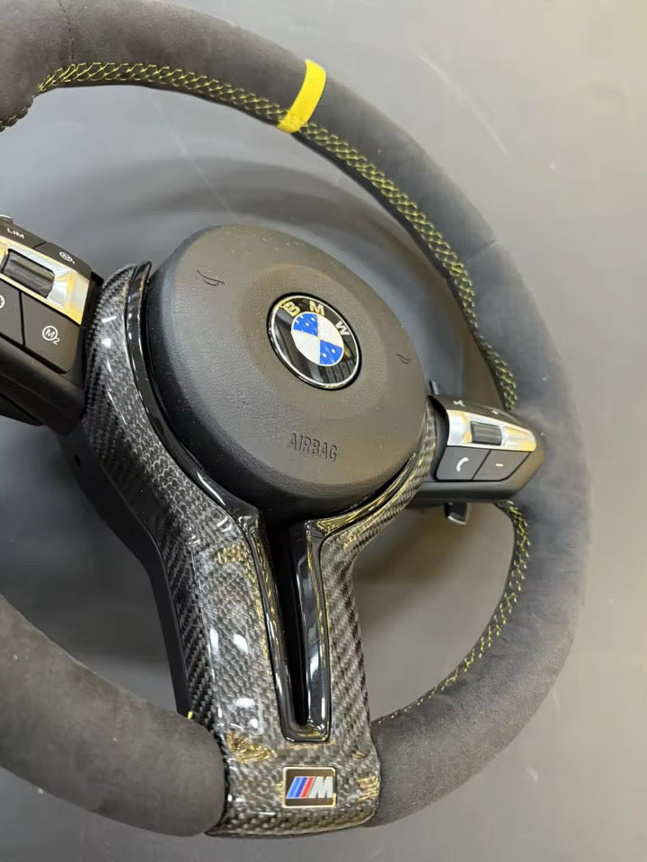BMW M Lenkrad Alcantara Gelb für 1er 2er 3er 4er F20 F21 F22 F30 F31 F32 F33 F34 F36