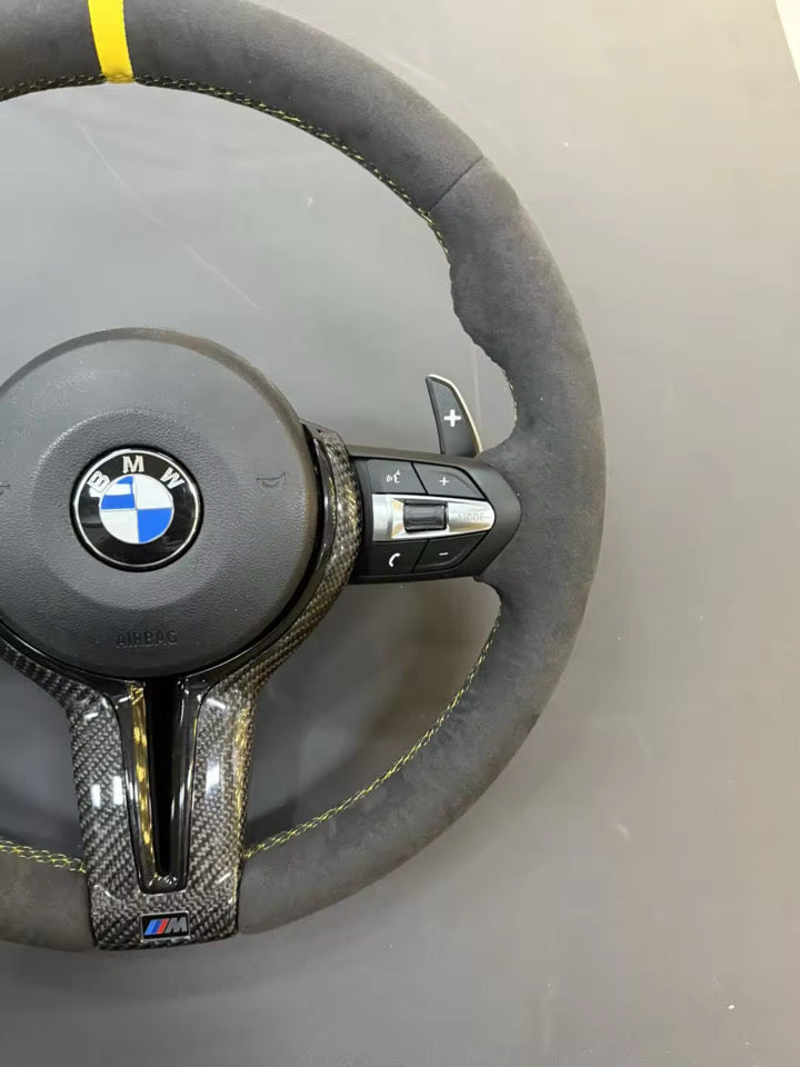 BMW M Lenkrad Alcantara Gelb für 1er 2er 3er 4er F20 F21 F22 F30 F31 F32 F33 F34 F36