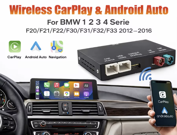 Retrofit Kabelloses CarPlay / Android für BMW NBT CIC System 1 2 3 4 5 Serie X1 X3 X4 X5